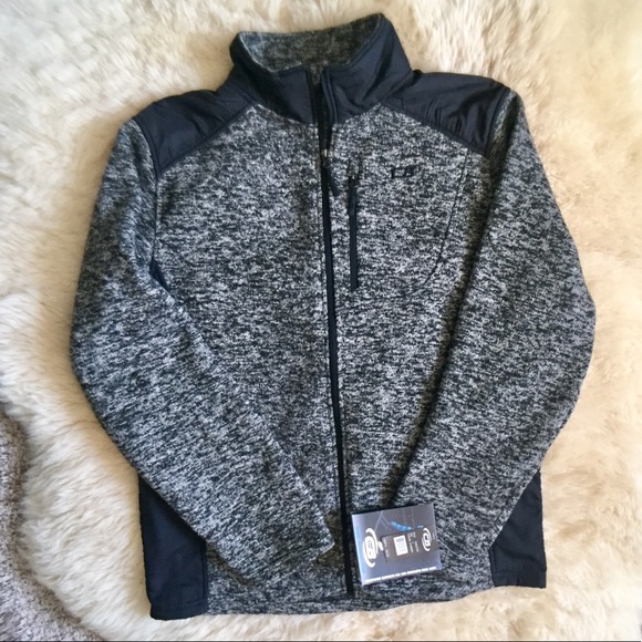 Medium Black CB Sports Mens Performance Fleece Jacket Sport Coats